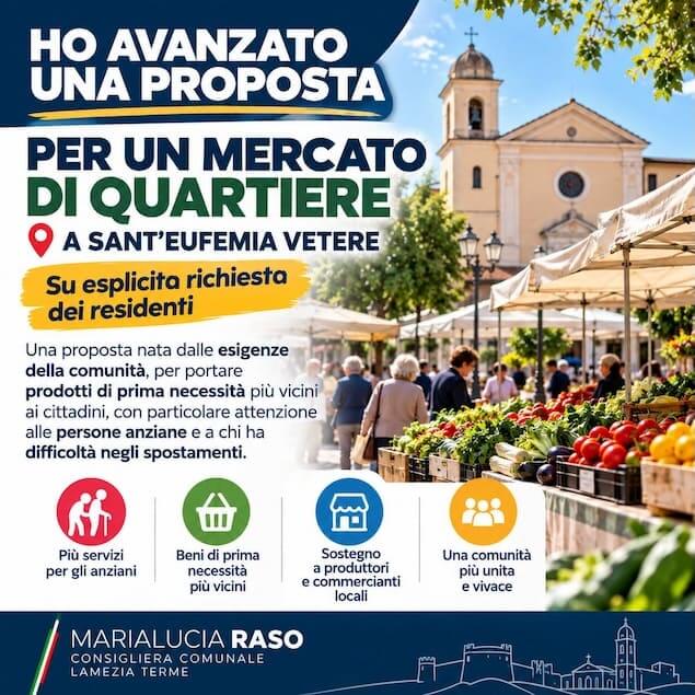 Sant’Eufemia Vetere, proposta per un mercato di quartiere